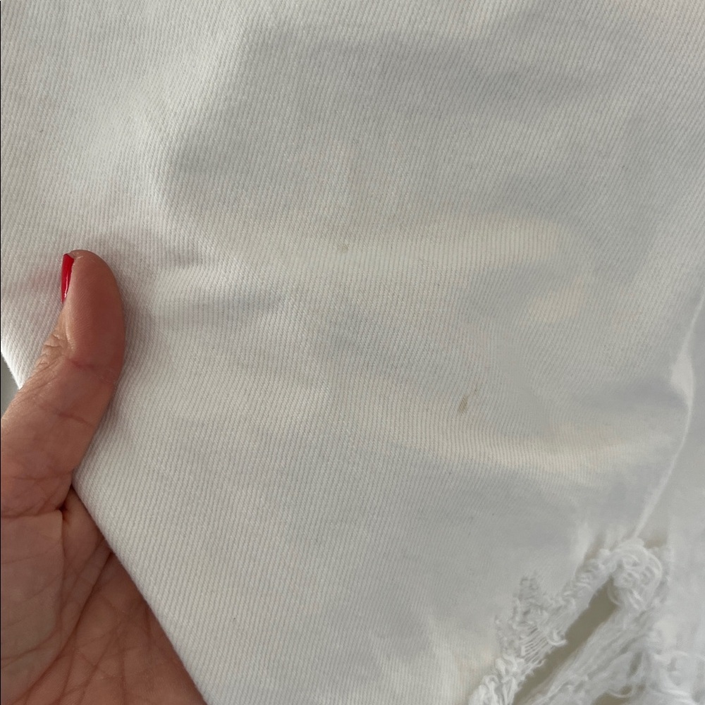 Agolde Riley White Distressed High Rise Straight Cropped Jeans 28 NWT - Picture 3 of 6
